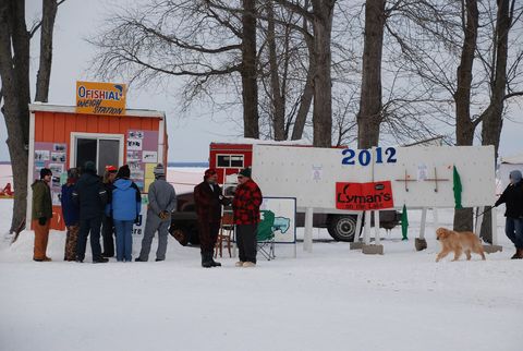 "Ofishial" fish weighing shanty at Tip-up Town USA Winter Festival in Houghton Lake, MI 1 21 2012 (6743999397).jpg